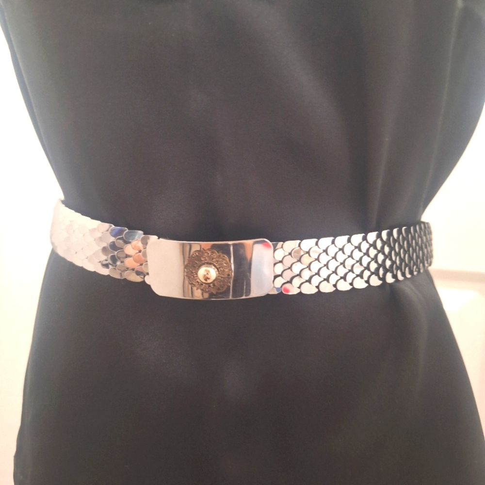 Vintage Garay Woman's Fish Scale Stretch Belt